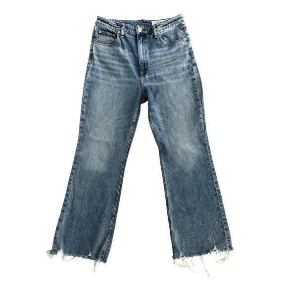 RAG & BONE CASEY HIGH-RISE ANKLE FLARE JEANS SIZE 30 - Picture 2 of 9